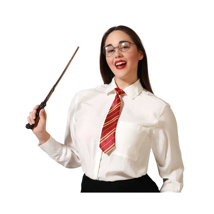 BigBuy Fun Set de Magicien avec Chapeau, Baguette et Nœud - 3 Pièces