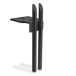 Q&Q Pied de meuble Ten en acier noir mat