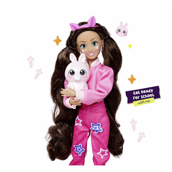 Simba Kawaii Hi Lucy - Poupée Mannequin Articulée avec Accessoires et Lapin Momo Simba Kawaii Hi Lucy - Poupée Mannequin Articulée avec Accessoires et Lapin Momo