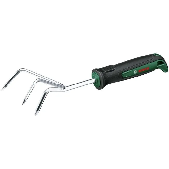 Bosch Griffe à main ergonomique pour jardin - Acier inoxydable - Désherbage, préparation du sol Bosch Griffe à main ergonomique pour jardin - Acier inoxydable - Désherbage, préparation du sol