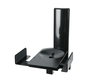 B-Tech BT77 Support mural pour enceintes avec serrage latéral réglable, inclinaison +/-10°, rotation 360°, charge max 25kg, serrage 135-280mm, finition noire