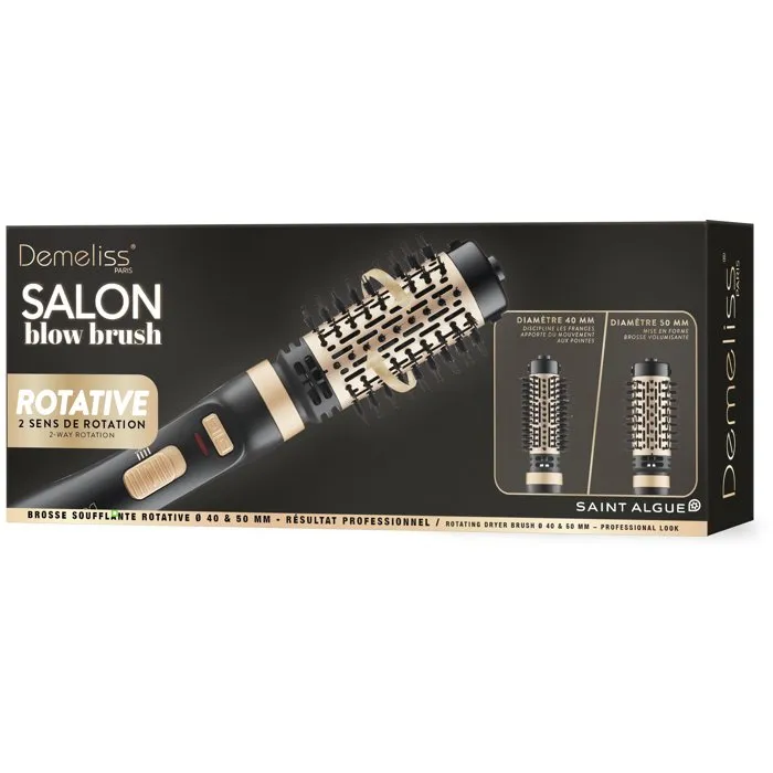 Saint Algue Demeliss Salon Blow Brush - 1000 W - Noir / Or Saint Algue Demeliss Salon Blow Brush - 1000 W - Noir / Or