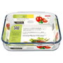 ORYX Plat à four carré en verre borosilicate 1,8 L