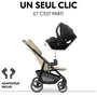 Hauck Shop N Care - Ensemble de voyage 2-en-1 poussette et siège auto pour bébé, coloris Olive, 4 roues, protection UPF50+, 8.5 kg