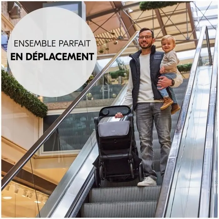 Hauck Shop N Care - Ensemble de voyage 2-en-1 poussette et siège auto pour bébé, coloris Olive, 4 roues, protection UPF50+, 8.5 kg Hauck Shop N Care - Ensemble de voyage 2-en-1 poussette et siège auto pour bébé, coloris Olive, 4 roues, protection UPF50+, 8.5 kg