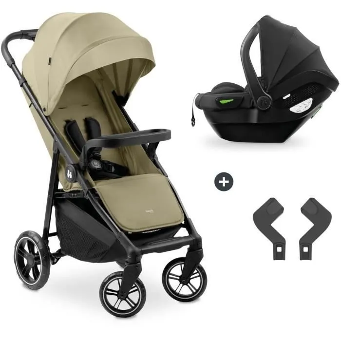 Hauck Shop N Care - Ensemble de voyage 2-en-1 poussette et siège auto pour bébé, coloris Olive, 4 roues, protection UPF50+, 8.5 kg Hauck Shop N Care - Ensemble de voyage 2-en-1 poussette et siège auto pour bébé, coloris Olive, 4 roues, protection UPF50+, 8.5 kg