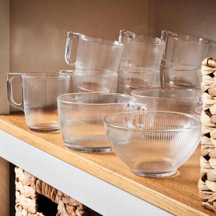 Mug Vidrio Stripy Luminarc 25 cL