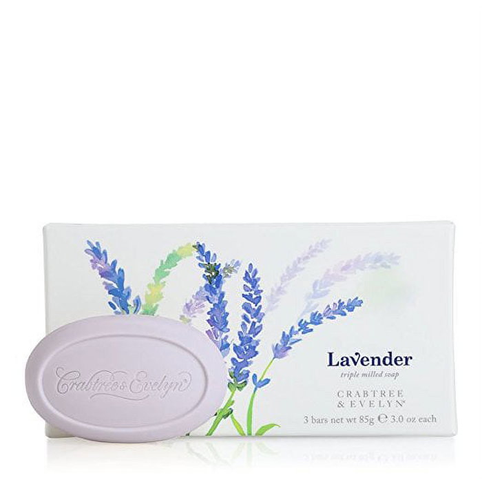 Crabtree & Evelyn - Coffret Cadeau 3 Savons Lavande Hydratants, 85g - Pour le Corps Crabtree & Evelyn - Coffret Cadeau 3 Savons Lavande Hydratants, 85g - Pour le Corps