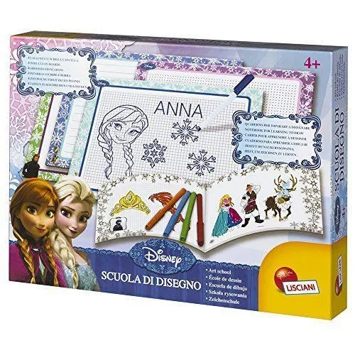LISCIANIGIOCHI Kit de Dessin Ardoises et Feutre Effaçable La Reine des Neiges (Frozen) pour Enfants - Apprentissage Ludique LISCIANIGIOCHI Kit de Dessin Ardoises et Feutre Effaçable La Reine des Neiges (Frozen) pour Enfants - Apprentissage Ludique