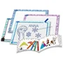 LISCIANIGIOCHI Kit de Dessin Ardoises et Feutre Effaçable La Reine des Neiges (Frozen) pour Enfants - Apprentissage Ludique