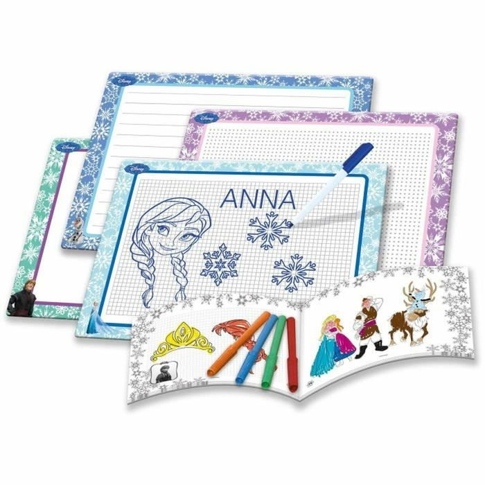 Katun Kit de dessin La Reine des Neiges - Ardoises et Feutres effaçables