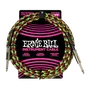 ERNIEBALL Câble d'instrument tressé Jack-Jack SS 3 m