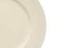 VESSIA Plat plat en porcelaine relief losanges blanc 27cm