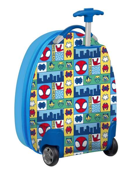 Safta Trolley enfant 16" Spidey Rescue 28x43x23 cm, valise cabine pour enfants dès 3 ans, personnage Spider-Man