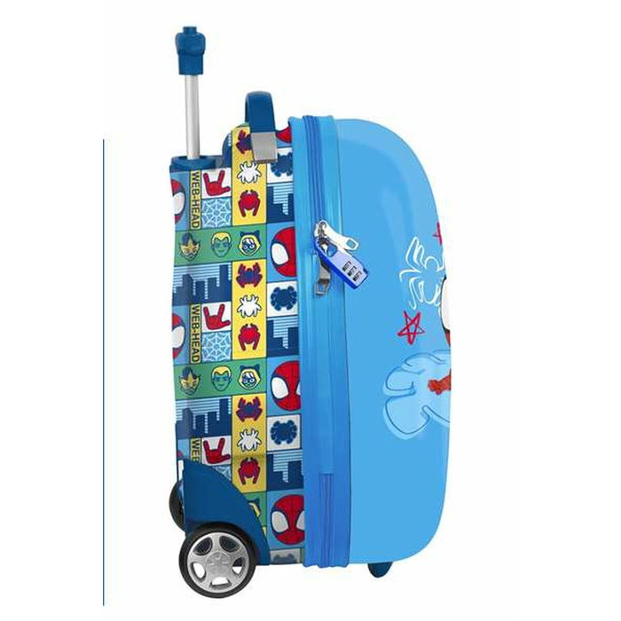 Trolley de Cabine Stitch RESCUE Bleu Rouge 28 x 43 x 23 cm Trolley de Cabine Stitch RESCUE Bleu Rouge 28 x 43 x 23 cm