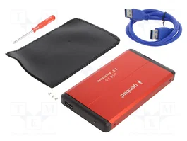 GEMBIRD Boîtier pour disques 2,5 pouces USB 3.0 aluminium rouge