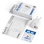 Ewent EW1326 Chargeur rapide GaN 30W USB-C PD et USB-A QC Chargeur mural blanc