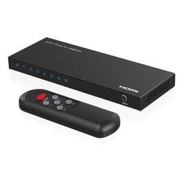 MicroConnect MC-HDMISWITCH0501-4K Commutateur HDMI 4K@60Hz 5x1 avec télécommande