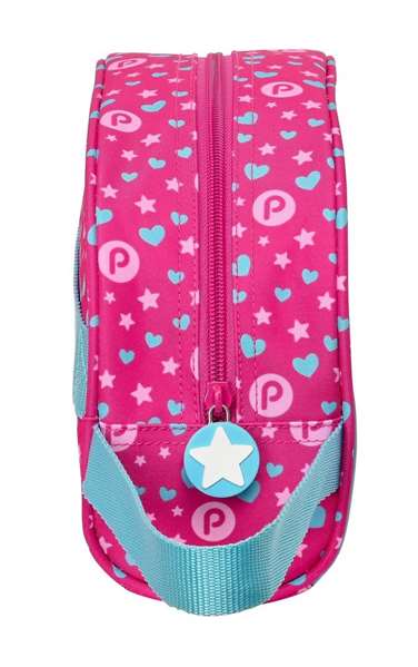 Safta Nécessaire de voyage adaptable au chariot Pinypon, 26 x 16 x 9 cm, pour enfants à partir de 3 ans, polyester, rose et bleu