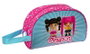 Safta Nécessaire de voyage adaptable au chariot Pinypon, 26 x 16 x 9 cm, pour enfants à partir de 3 ans, polyester, rose et bleu