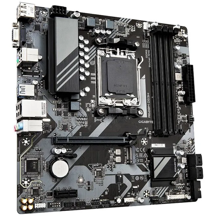 GIGABYTE A620M DS3H - Carte mère Micro-ATX - Chipset AMD A620 - Compatible RAM DDR5 et PCI Express 4.0