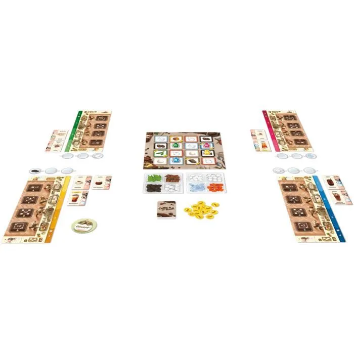 Asmodee Coffee Rush KBGCR01FR - Jeu de gestion pour 2 joueurs ou plus, durée de jeu 30 min, version française