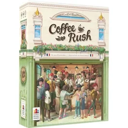 Asmodee Coffee Rush KBGCR01FR - Jeu de gestion pour 2 joueurs ou plus, durée de jeu 30 min, version française
