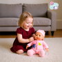 TACHAN Poupon Bébé Doux et Interactif 31 cm avec 4 Fonctions (Chuchotement, Sommeil, Rires, Pleurs) - Multilingue (FR/EN/DE/IT/PT/ES) - Réf. T00990 - Dès 2 ans