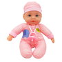 TACHAN Poupon Bébé Doux et Interactif 31 cm avec 4 Fonctions (Chuchotement, Sommeil, Rires, Pleurs) - Multilingue (FR/EN/DE/IT/PT/ES) - Réf. T00990 - Dès 2 ans