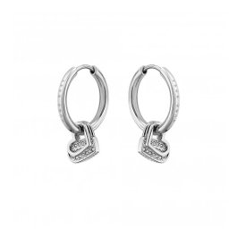 Boss Boucles d'oreilles 1580219 en acier inoxydable gris
