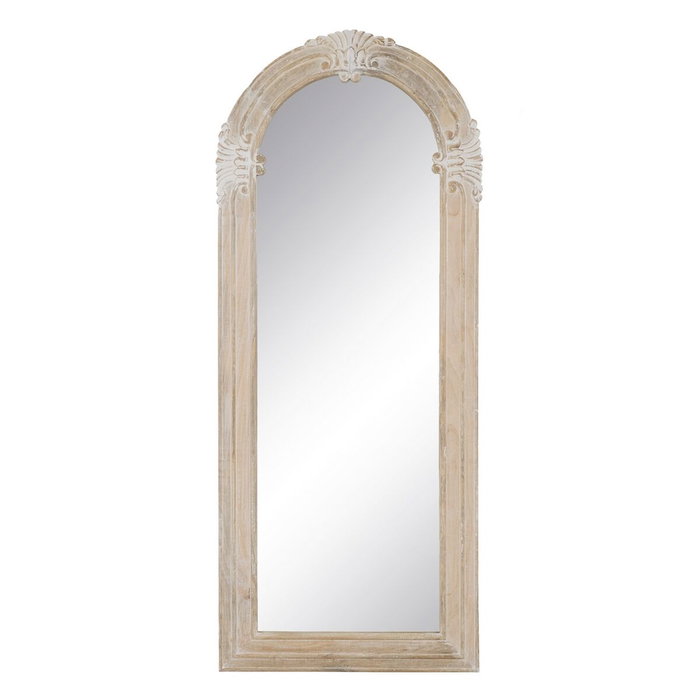BigBuy Home Miroir sur Pied Blanc Naturel Vertical 87,63 x 3,8 x 203,2 cm BigBuy Home Miroir sur Pied Blanc Naturel Vertical 87,63 x 3,8 x 203,2 cm