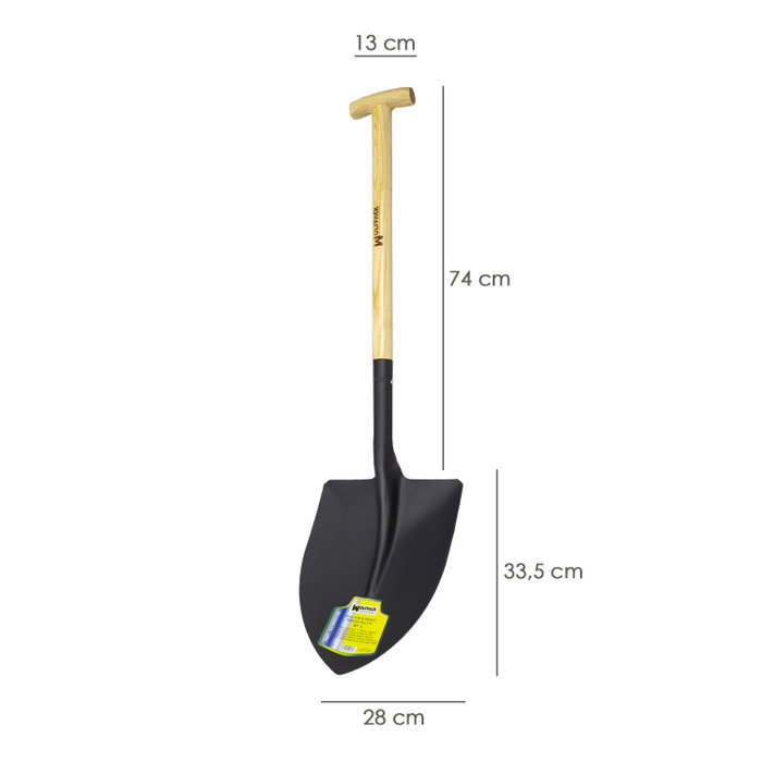 WOLFPACK LINEA PROFESIONAL Pelle Maurer bois pointue manche en T 502/3