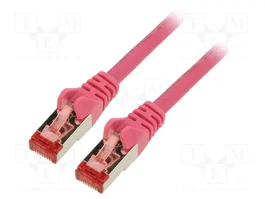 GOOBAY Câble Ethernet Patch Cord Cat 6 S/FTP Rose 1m