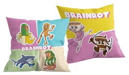 Halantex Coussin Crazy Mix Italian Brainrot 40 x 40 cm