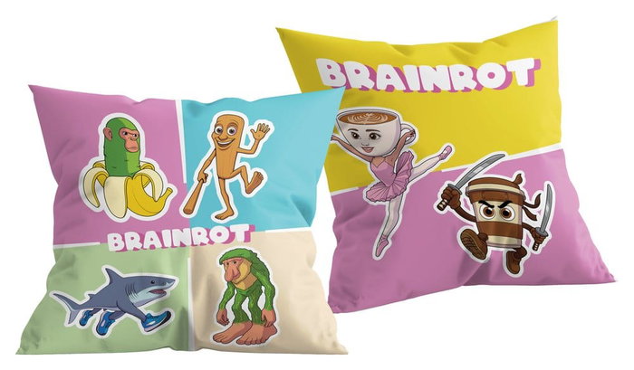 Halantex Coussin Crazy Mix Italian Brainrot 40 x 40 cm Halantex Coussin Crazy Mix Italian Brainrot 40 x 40 cm