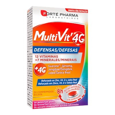 Forté Pharma Multivit 4G Défenses 30 comprimés