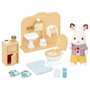 Sylvanian Families Le frère Lapin Chocolat et toilettes - 5015