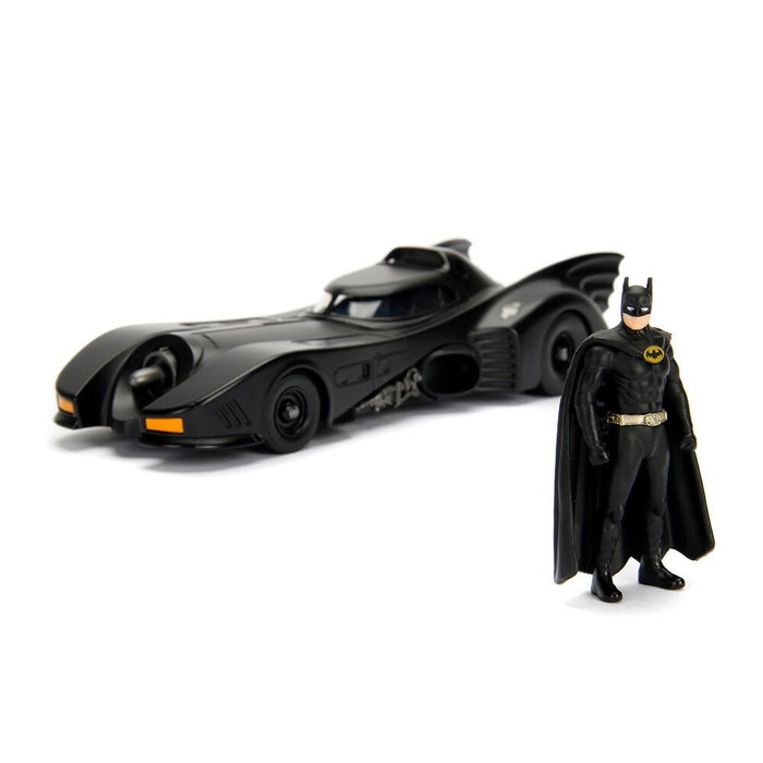 JADA TOYS - Figurine Batman avec Voiture Batmobile en Métal DC Comics, Modèle 1:24