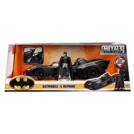 JADA TOYS - Figurine Batman avec Voiture Batmobile en Métal DC Comics, Modèle 1:24