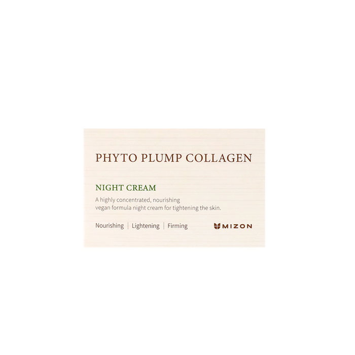 Mizon PHYTO PLUMP COLLAGÈNE Crème de Nuit Hydratante Anti-rides avec Collagène et Panthénol - 50 ml
