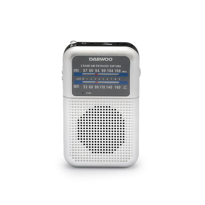 Radio transistor Daewoo DW1008SL Argenté AM/FM Rétro