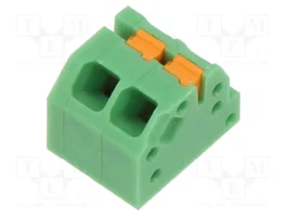 PHOENIX CONTACT Barre de serrage pour PCB SPTAF 1/ 2-3,5-IL, 2 broches, vert