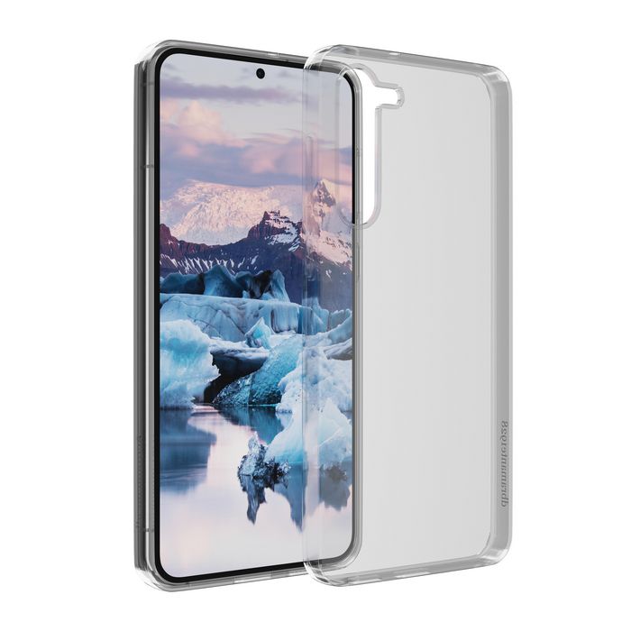 dbramante1928 Coque de protection éco-responsable pour Samsung Galaxy S23+, transparente, 100% recyclée, protection des caméras et écran, compatible charge sans fil