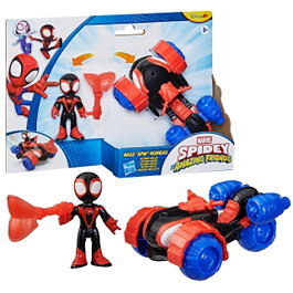 Hasbro Miles Morales et Tecno-moto Spidey Marvel