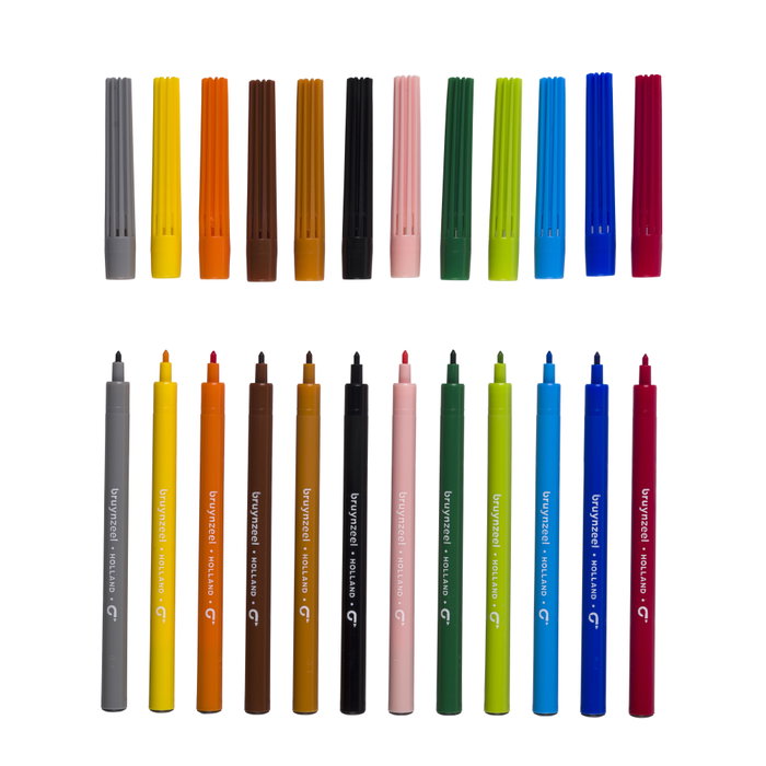 Bruynzeel Set de Rotuladores 12 couleurs Bruynzeel Set de Rotuladores 12 couleurs
