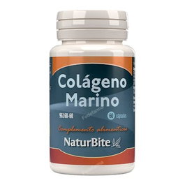Naturbite Complément Alimentaire Collagène Marin Hydrolysé 400 mg 60 Gélules