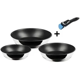 Inoxibar Set de poêles Athos 18-22-26 cm antiadhésif Quantum