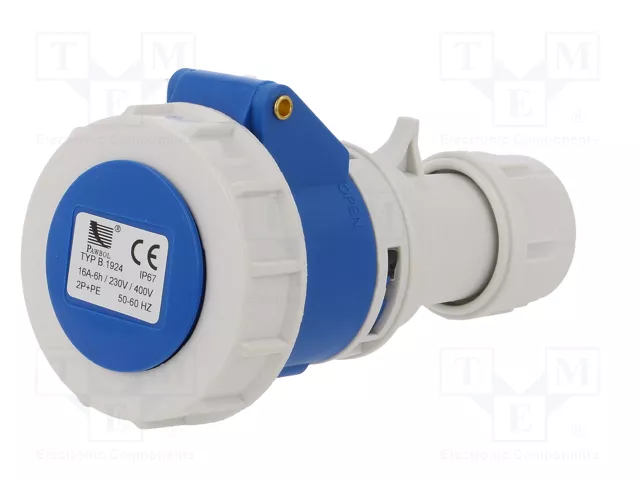 PAWBOL Connecteur d'alimentation AC femelle 16A 400V AC IP67 PAWBOL Connecteur d'alimentation AC femelle 16A 400V AC IP67