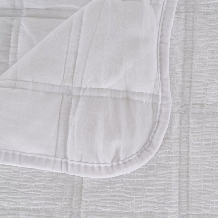 Couvre-lit Blanc 180 x 260 x 1 cm