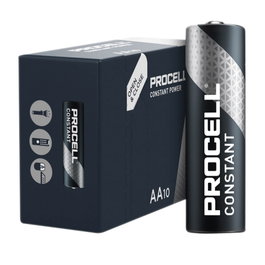 Procell Boîte de 10 piles alcalines industrielles LR6 (AA)